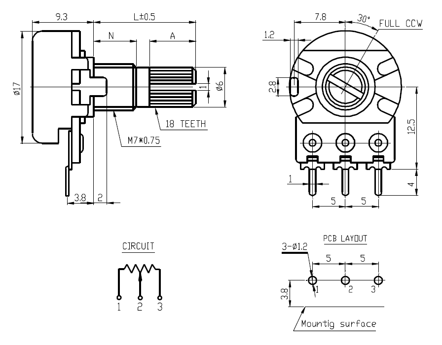 10K Potentiometer Pinout, Working Datasheet Explained, 56% OFF